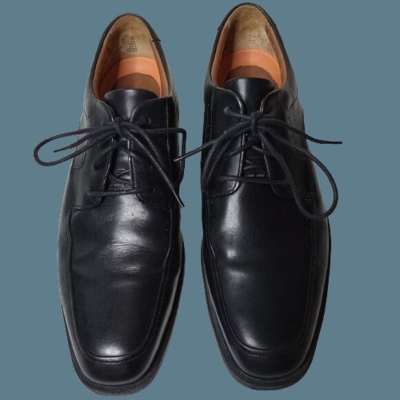 BLACK CLARKS UNSTRUCTURED LACEUP DRESS SHOES MEN"S SIZE 10 M - Picture 2 of 6